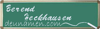 Berend Heckhausen Visitenkarte